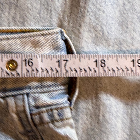 Veronica Beard Taylor Relaxed Wide Leg Jeans High Rise Light Wash Frayed Hem 31 - Picture 7 of 14